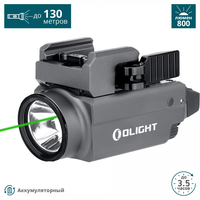 Пистолетный фонарь OLIGHT BALDR S GUNMETAL GREY