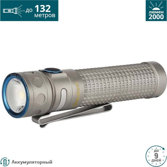 Фонарь OLIGHT BATON PRO TI Серый